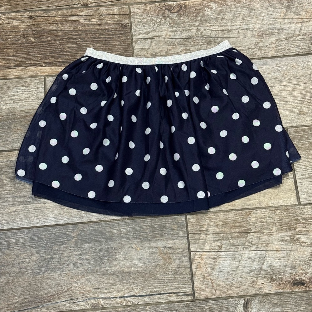Polka Dot Navy Skirt​